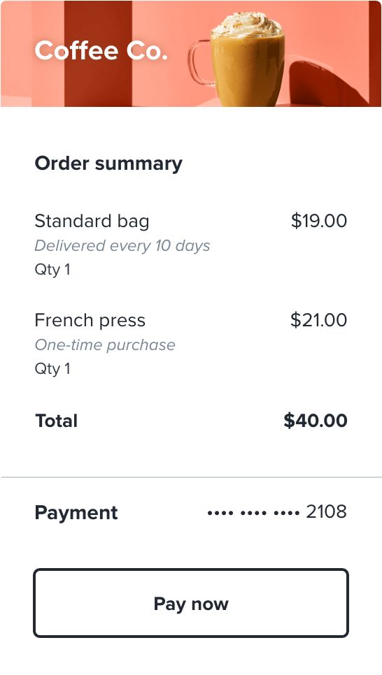 Checkout order