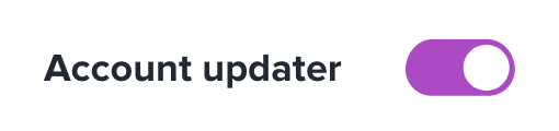 Account updater